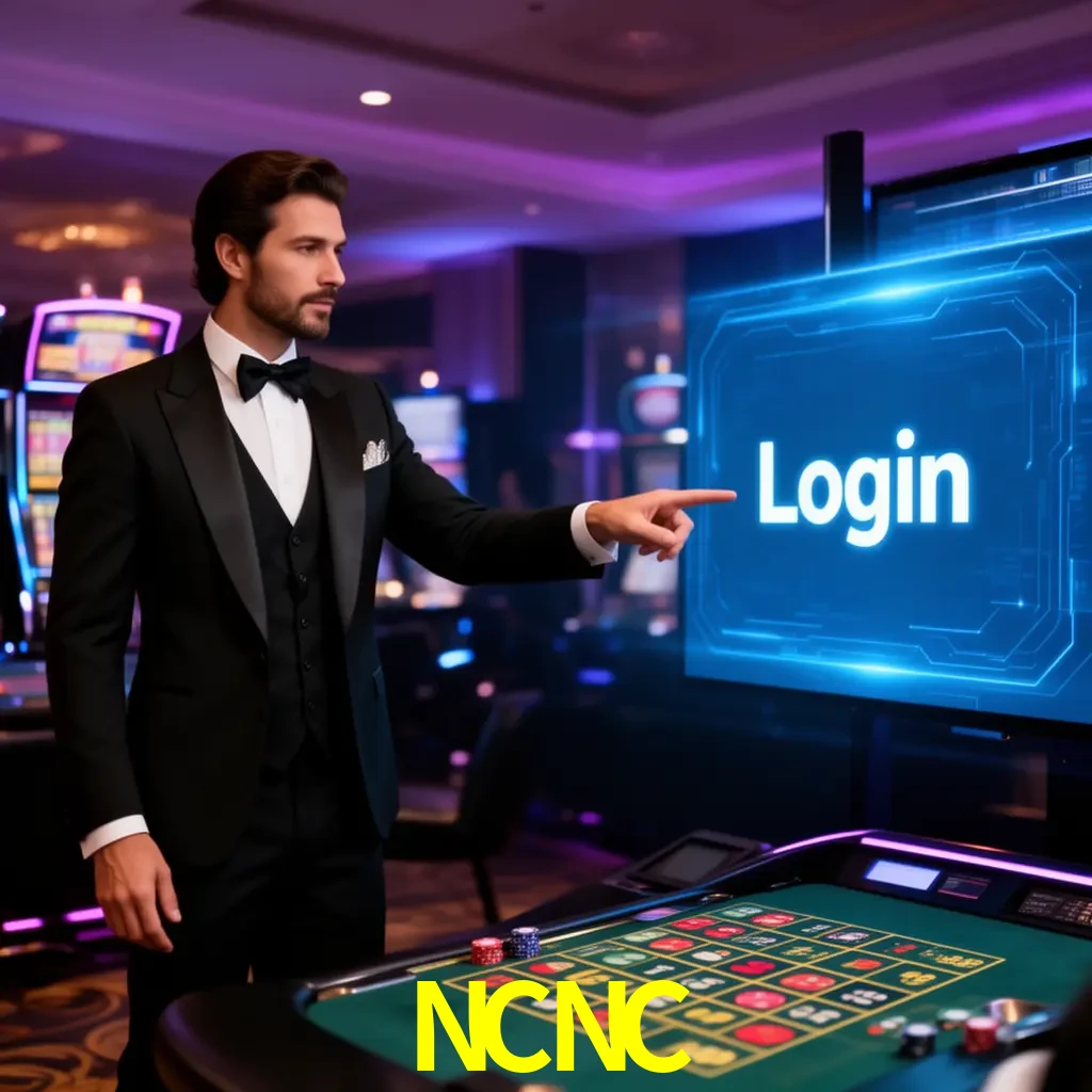 NCNC Login - OTP, cuenta y soporte Pantalla NCNC Login con OTP, contraseña, cuenta segura y soporte móvil